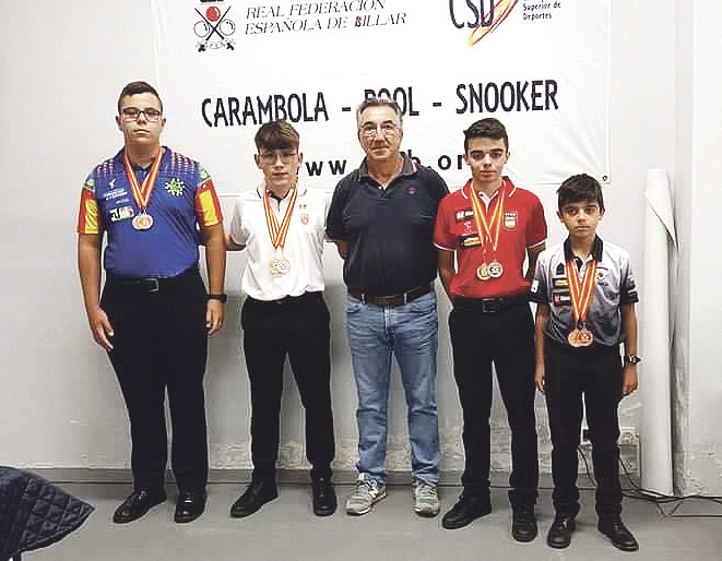 El Club de Billar Castalla torna carregat de medalles del campionat d'Espanya sub-15 celebrat a Múrcia